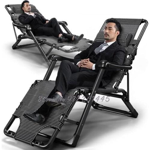 Recliner Folding Lunch Break Siesta Chair Summer Balcony Home Leisure Outdoor Beach Single Bed Lazy Sofa