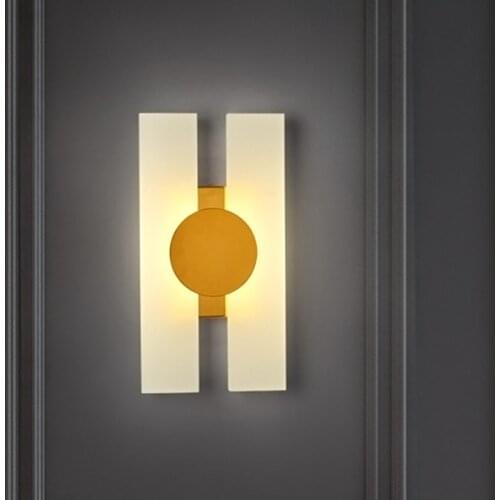 Modern Minimalist Bedside Wall Lamp Bedroom Living Room Restaurant Corridor Aisle Staircase Decoration Fashion Art Bracket Light