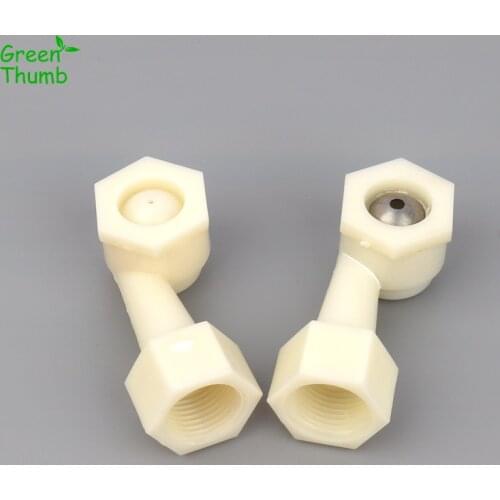 2pcs 1/2 Inch Female Thread Corner Nozzle 2mm/4mm Aperture Plastic/Stainless Steel Sprinkler