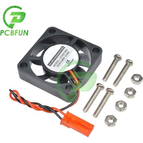 DIYmore 30x30x7mm 5V 0.2A Cooling Fan for Raspberry Pi B+ A+ Raspberry Pi 2/Raspberry Pi 3+Screw Part 2pin DC Brushless Fan
