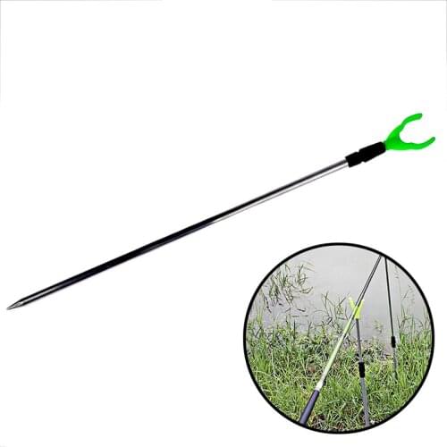 1pc Adjustable Telescopic Fishing Holder Aluminium Fishing Rod V Holder Rack