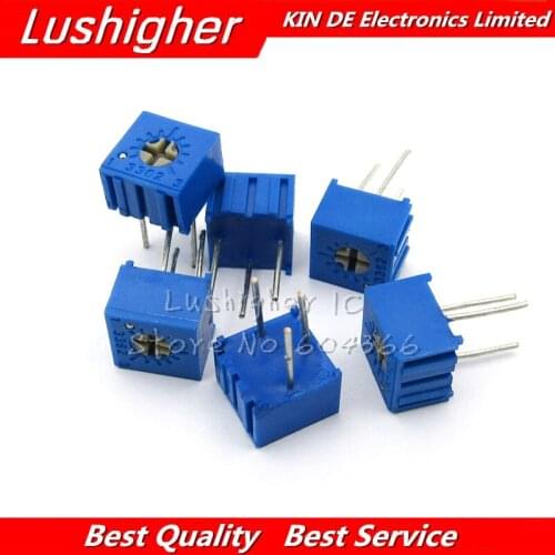 10PCS 3362P 1K Ohm 3362P-1-102LF 3362P-1-102 3362P-102 3362P 102 3362 Trimpot Trimmer Potentiometer Variable Resistor