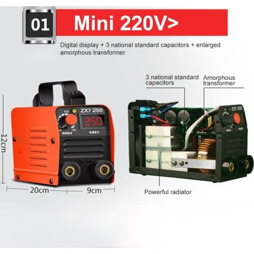 220V 250A High Quality Portable Welder Inverter Welding Machines ZX7-250