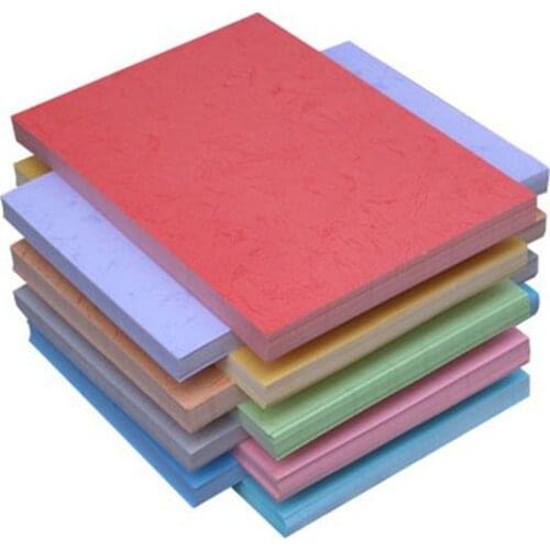 50pcs/lot A4 150g Mix Color Texture Kraft Paper Handmade DIY Origami Cardboard Printing Gift Packaging Decoration Paper