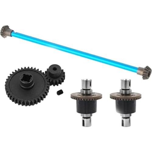 Aluminum Metal Centre Drive Shaft Joint Upgrade Parts with Gear Set for 1:18 RC Car A959 A949 A969 A979 K929 Replacements