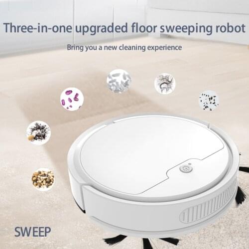 2021 Multifunctional Robot vacuum cleaner 3-In-1 Auto Rechargeable Smart Sweeping Robot Dry Wet Sweeping Vacuum Cleaner