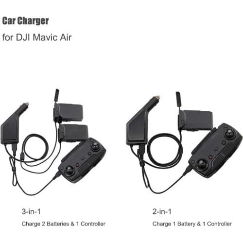 Car Charger For DJI Mavic Air Intelligent Battery Charging Hub Mavic Air Car Connector USB Adapter Multi Battery Car Charger
