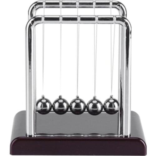 Balance Physics Ball School Children Swing Pendulum Plastic Early Educational Desk Toy Newtons Cradle Steel