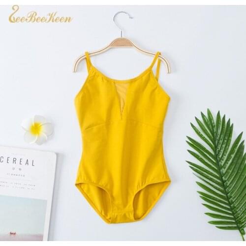 Ballet Dance Leotard Girls Gymnastics Leotards Solid Cotton Bodysuit Kids Ballet Dance Clothes Children Ballerina Dancewear