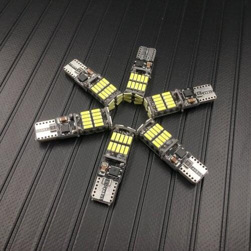 White T10 W2,1x9,5d W5W 4014 26 SMD Can bus LED Lights Bulb Error Free Interior Lamp Car Panel Light