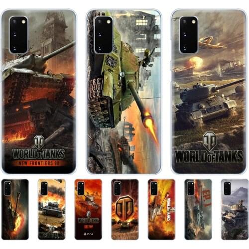 Silicon phone cover case for samsung galaxy S20 PLUS Ultra S10 lite coque bumper for samsung note 10 plus lite world of tanks