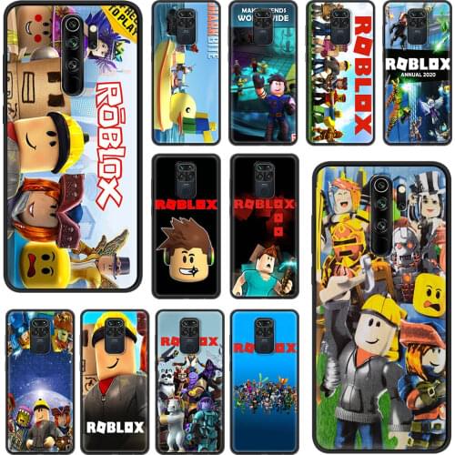 Robloxes Game Case For Xiaomi Redmi Note 9S 9 8 10 Pro 7 8T 9A 9C 8A 7A 6 6A Black Soft Phone Cover 9T K40 Funda Coque Shell Sac