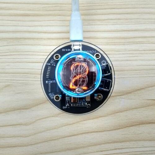 Digit Desk glow tube clock FOR QS30-1 SZ-8 SZ3-1 SZ1-1 ZM1020 clock glow tube RGB LED DS3231 nixie clock DC Boost module