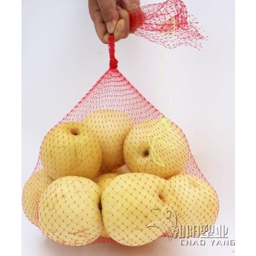 GUWX Red thickening quality Mesh bag horticultural net plastic mesh bag fruit mesh bags gardening net food packaging net 100pcs