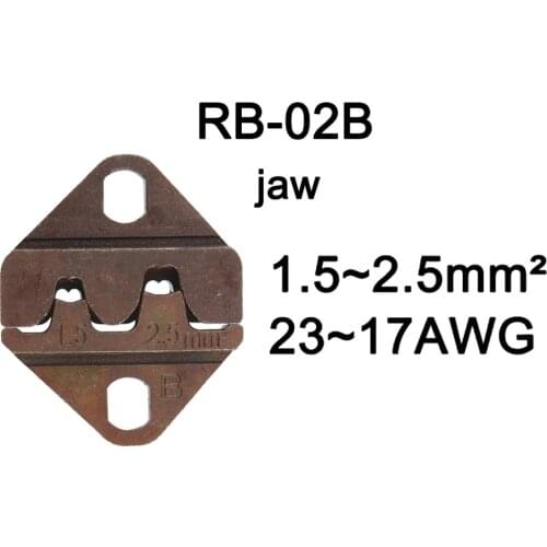 LUBAN MINI EUROP STYLE crimping tool crimping plier die sets for RB series 1.5-2.5mm2 RB02B jaws