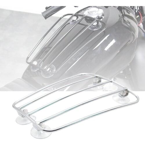 Motorcycle Oil Fuel Tank Luggage Shelf Rack Steel Rear Fender Rack Luggage Bracket with Sucker