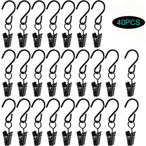 Home Decoration Clips set Simple S-Shaped Hook Buckle Curtain Clips DIY Art Photo Hanging Hooks Holiday Christmas Party Decor