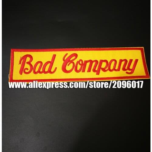 Bandit Custom Motor Rocker Embroidery Biker Iron On bad company Patches for Jacket Motorcycle Club MC badges clothing sticker