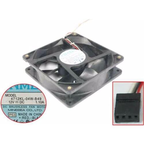 NMB-MAT 4712KL-04W-B49 P53 P50 DC 12V 1.1A 120x120x32mm 3-wire Server Cooling Fan