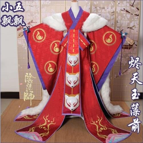 Onmyoji 2019 SP Tamamo no Mae Kimono Uniforms Cosplay Costume Free Shipping