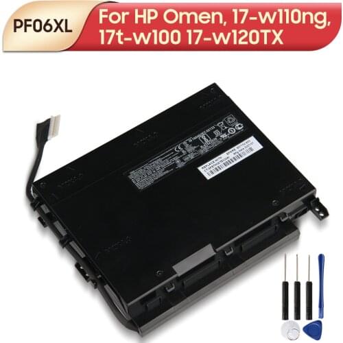 Original Replacement Laptop Battery PF06XL HSTNN-DB7M For HP Omen 17-w110ng 17t-w100 17-w120TX 853294-850 With Tools