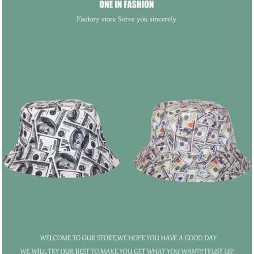 Summer Colorful Double Sided Bucket Hat Casual Outdoor Portrait Fisherman Hat For Women Sunscreen Pattern Polyester Panama Hat