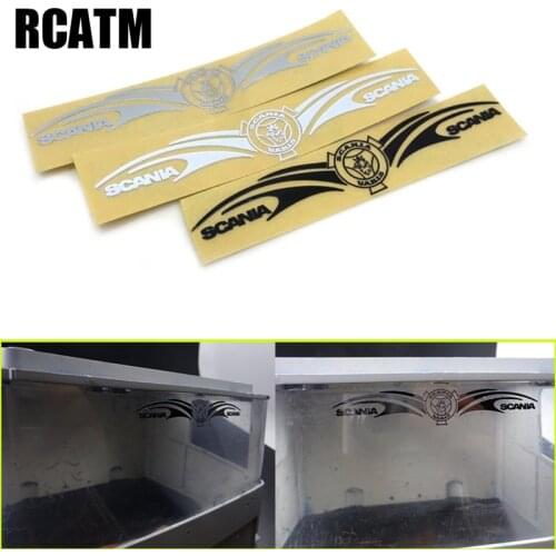 Front Windshield Decoration Sticker for 1/14 Tamiya RC Truck Trailer Tipper Scania 470 620 DIY Parts
