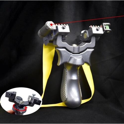Rubber Band Slingshot Catapult Head Can Be Rotated Novice Recommended Laser Aiming Slingshot Outdoor Shooting Resin Slingshots