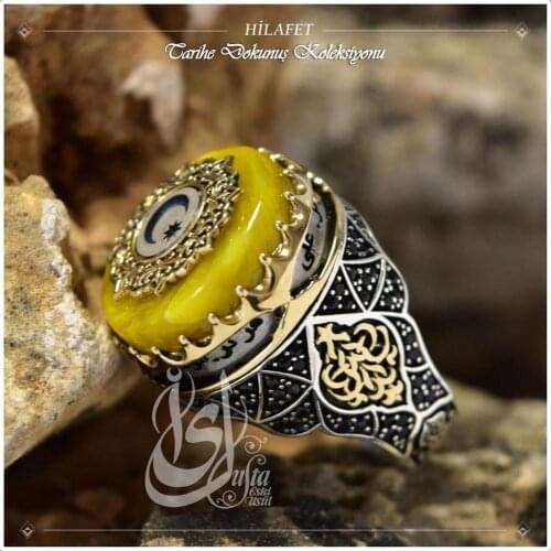HİLAFET ÖZELLEŞTİRİLMİŞ GÜMÜŞ YÜZÜK