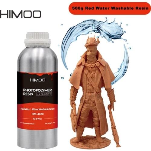 Himoo Red Wax Washable Anime for Resin 3D Printer Scraper Qidi Weistek Automotive Industries Resin Water Soluble