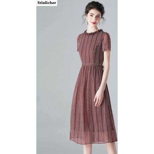 Летние платья в полоску Stinlicher China At AliExpress