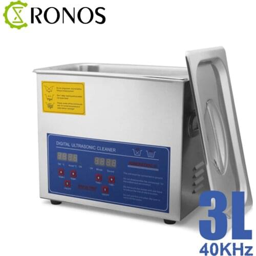 2L 3L 6L Stainless Steel Ultrasonic Cleaner for Jewelry Glasses Adjustable Temperature Ultrasound Cleaning Machine