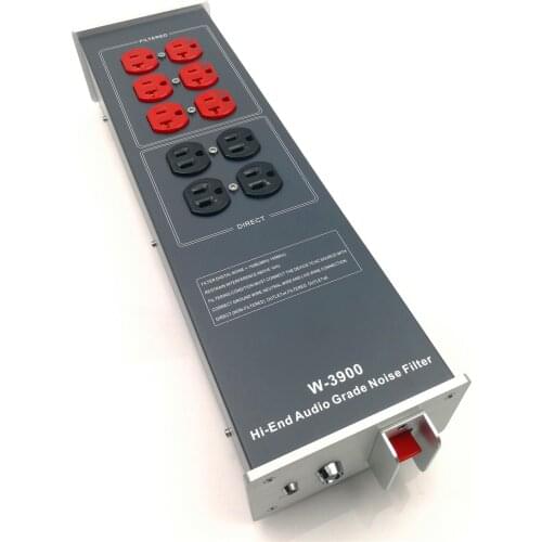 WAudio W-3900 Audio Noise AC Power Filter Line Conditioner Power Purifier Surge Protection with US Outlets Power Strip