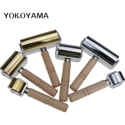 YOKOYAMA 36/69/110MM Leather Roller Tools Leather Glue Edges Laminating Roller Craft Tool Leather Blankholder Platen Tool
