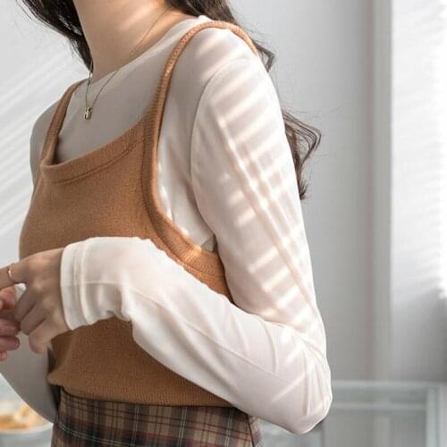 Women Summer O-neck Long Sleeve T-shirts Candy Color Fashion Chic Elegant Slim Leisure Mesh Basic Streetwear New Ulzzang Tshirts