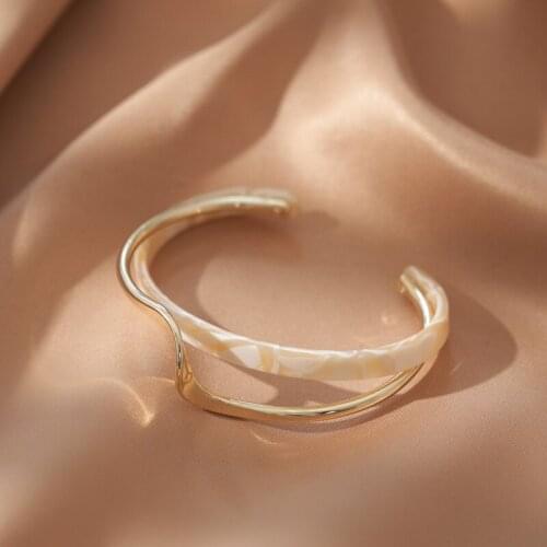 Female Bracelets Light Luxury Double Layer Metal Open Smooth Temperament Accessories Trend Fine Women Delicate Jewelry Bracelet