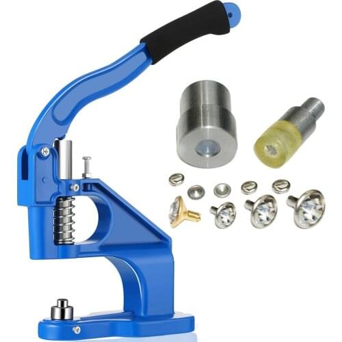 1sets 5/6/7/8/9/10/12mm Crystal Rhinestone Rivets Dies Snap Tools for Manual Punching Machine for back base