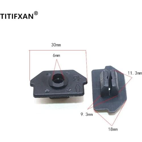 10pcs Car front bumper sides snap nut clips for Lexus IS250 350 RX330 Camry Highlander plastic fastener