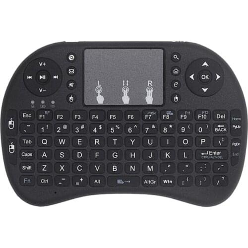 10 Pcs Backlit Mini Wireless Keyboard 2.4ghz English with Touchpad Remote Control for Android TV Box