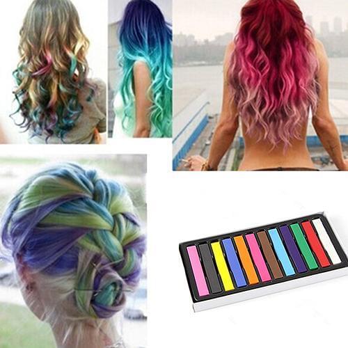 12 Colors Fast Temporary Pastel Hair DIY Salon Painting Extension Dye Chalk Beauty Care Hair Styling Tool Crayons for Hair Tools