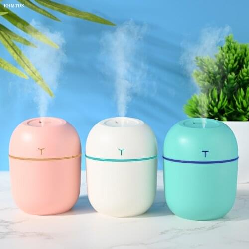 Ultrasonic Air Humidifier 220ml Aroma Diffuser Humidifier USB Cold Mist Sprayer With LED Night Light Essential Oil Diffuser