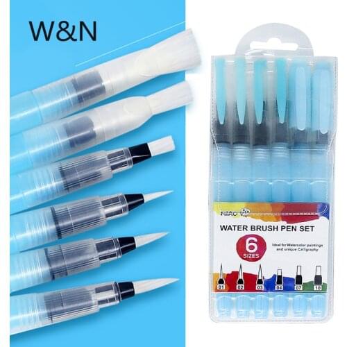 3/6PCS 2020 New Paint Water Color Pens Soft Brush Pen Art Markers Calligraphy Drawing Pens Art Supplies for Kids Stationery Set