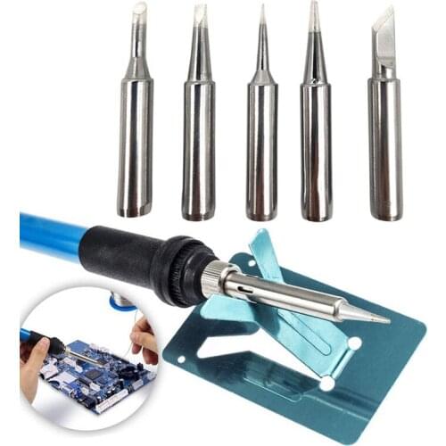 5Pcs/lot I+B+K+2.4D+3C Electric Soldering Tip Lead-free Solder Tips Welding Head BGA Soldering Tools Inside Hot Bare Copper Iron