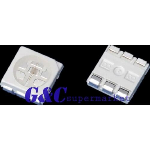 50pcs RGB SMD SMT 5050 Super bright LED lamp Bulb RED GREEN BLUE diy electronics