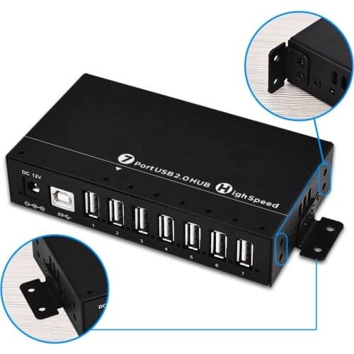 7 ports USB 2.0 HUB drivers supported by Windows 10 operating system or earlier, and Mac OS x and Linux