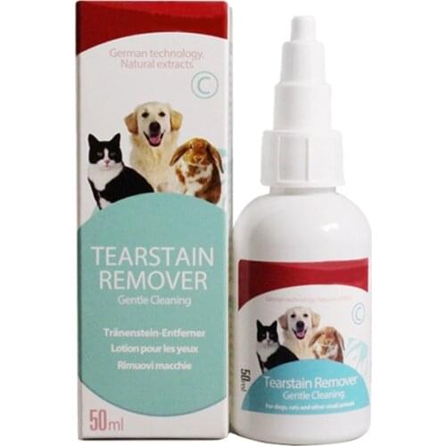 50ml Pet Dog Cats Eye drops Puppy Care Eye Cleaning Drops Pets Eyes Tear Stain Remover Dog Eye Health Care Grooming Liquid