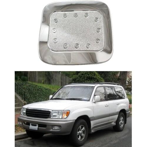 For Toyota Land Cruise 4500 LC100 FJ100 1998-2004 ABS Chrome Car accessories Styling Auto Oil Fuel Tank Cover