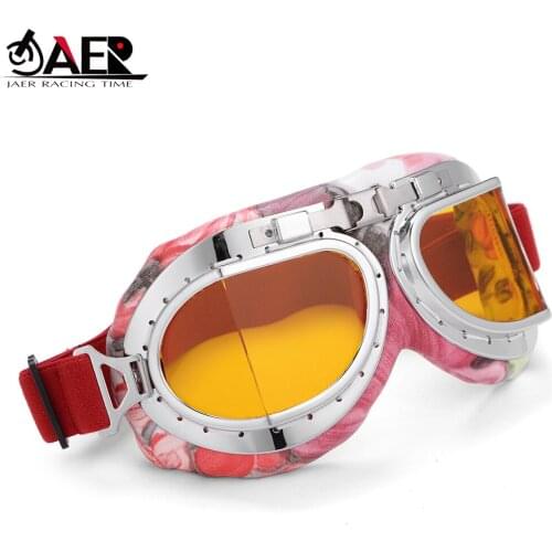 JAER Motocross Glasses Okulary Vintage Gafas Women 100% Helmet Goggles Glasses Eye Protection for Motorcycle Riders Motorcyclist