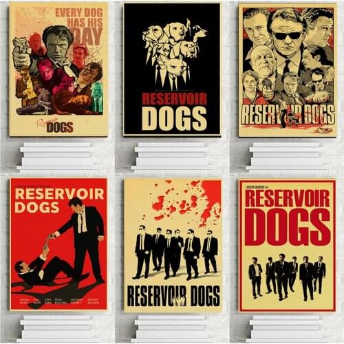 Classic Movie Posters Reservoir Dogs Vintage Poster Wall Art Print Canvas Painting Poster Nature Decorative Picture Home Decor