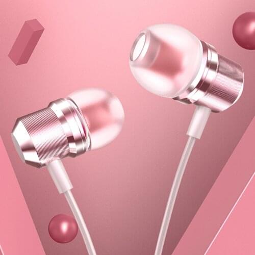 Magnetic 3.5mm Wired In-ear Heavy Bass Stereo Sport Earphone with Microphone